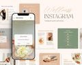Wellness instagram template, Health and wellness social media templates, Wellness canva template, Health coach instagram template