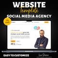 Website Template Social Media Agency | Landingpage Social Media Manager | Business Website | Agency Homepage | Business Coach Website