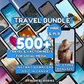 500+ Travel Reels: Social Media Content, Canva Template, vacation videos, PLRMRR resell rights