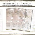 aesthetics templates | Beauty social media posts | Beauty templates |  Aesthetics beige templates | Canva templates | Beauty Academy |