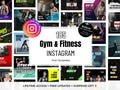 185 Gym & Fitness Instagram Post Canva Templates - Fitness Instructor, Exercise, Gym, Workout, Personal Trainer Editable Instagram Posts