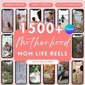 1500+ Motherhood Reels Faceless Reels, Mom Life Done For You, PLR MRR Digital Bundle Master Resell Rights, Mompreneur reel, Canva