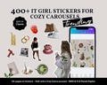 Instagram Carousel Stickers 400 Aesthetic Cozy Viral Digital Marketing Trend Canva Template PLR MRR Social Media Marketing Sticker Vault