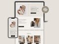Squarespace Life Coach Therapist Template | Wellness Coaching Business Template | Elegant Minimal website | Course, Podcast, Portfolio, Shop