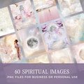 60 Digital Collage Images for Spiritual Business Branding, Marketing, & Social Media, Spiritual Stock Images