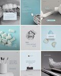 250 Dentist Social Media Kit: 250+ Canva Templates for Instagram
