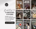 Bookstagram Carousel Covers IG Templates Editable Bookish Book Review Instagram Posts Bookish Booksta Author Social Media Viral Cozy BookTok