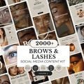 Brow & Lash Social Media Templates: Canva Kit for Beauty Businesses