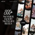 800+ Motherhood Reels Faceless Reels, Mom Life Done For You, PLR MRR Digital Bundle Master Resell Rights, Mompreneur reel, Canva