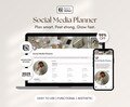 Aesthetic Notion Social Media Planner for Content Creators and Online Business Owners Content Marketing Calendar for Social Media Managers