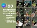 Matcha Instagram Carousel Template: Social Media Content (Canva Editable Digital Download)