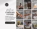 Wellness Carousel Covers IG Templates Aesthetic Viral Social Media Post for Health Coaches, Creators, Wellness Brands | Health Posts Fitness