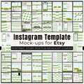 Social Media Mockup Template, Instagram Post Mockup, IG Story, Portrait Instagram Post, Story Highlight Cover, Canva Editable Drag and Drop