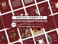 Red Christmas Instagram Templates ? 45 Holiday Canva Posts (Pack 2 Download)