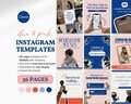 Bold Colorful Instagram Templates Social Media Manager Canva Templates for Digital Marketing Coaches Creators Portrait Instagram Threads