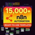 15000+ n8n Automation Templates Mega Bundle AI Social Media  Content Creation, Marketing Business Automation