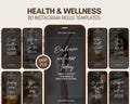 80 Health and Wellness Reels, Health and Well-Being Videos, Faceless Marketing, Instagram Reels, Meditation, Social Media Templates, PLR MRR