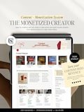 Notion Social Media and Business Planner: Content Creator Monetization Template