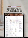 Instagram Content Planner Notion Template, Social Media Calendar, Content Strategy